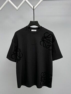 Classic Men's Loewe Casual Short-Sleeve Black